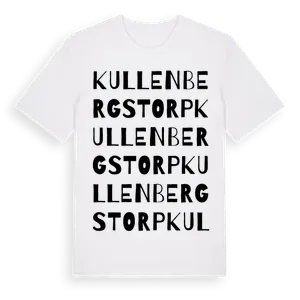 Kullenbergstorp ordlek t-shirt – ekologisk bomull t-shirt från Pinshirt