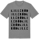 Mid Heather Gray t-shirt med Kulleröd ordlek t-shirt