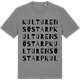 Mid Heather Gray t-shirt med Kulturens Östarp ordlek t-shirt