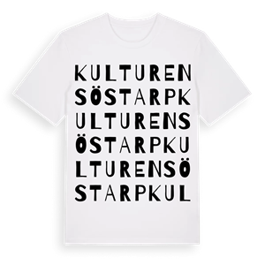 Kulturens Östarp ordlek t-shirt – ekologisk bomull t-shirt från Pinshirt