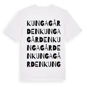 Kungagården ordlek t-shirt – ekologisk bomull t-shirt från Pinshirt