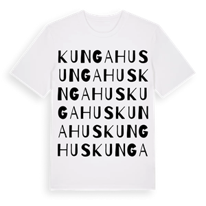 Kungahus ordlek t-shirt – ekologisk bomull t-shirt från Pinshirt