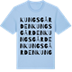 Blue Soul t-shirt med Kungsgården ordlek t-shirt