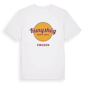 Kungshög cirkel t-shirt – ekologisk bomull t-shirt från Pinshirt
