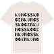 Vintage White t-shirt med Kungsskogen ordlek t-shirt