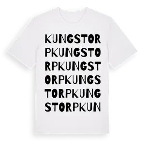 Kungstorp ordlek t-shirt – ekologisk bomull t-shirt från Pinshirt