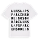 Kunskapsparkens odlingsområde ordlek t-shirt