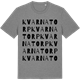 Mid Heather Gray t-shirt med Kvarnatorp ordlek t-shirt