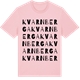 Pink Cotton t-shirt med Kvarnberga ordlek t-shirt