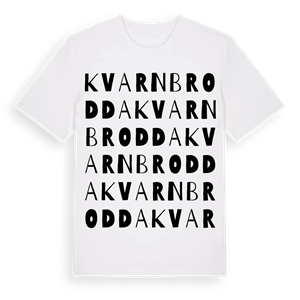 Kvarnbrodda ordlek t-shirt – ekologisk bomull t-shirt från Pinshirt