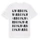 White t-shirt med Kvarnby ordlek t-shirt