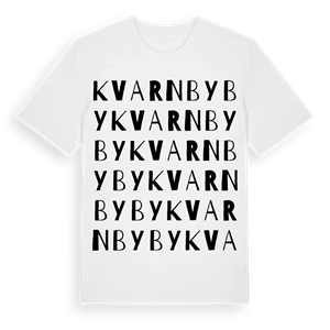 Kvarnby by ordlek t-shirt – ekologisk bomull t-shirt från Pinshirt