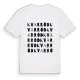 Kvarröd ordlek t-shirt