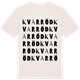 Vintage White t-shirt med Kvarröd ordlek t-shirt