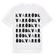 Kvarröd ordlek t-shirt