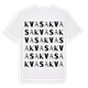 White t-shirt med Kvasa ordlek t-shirt
