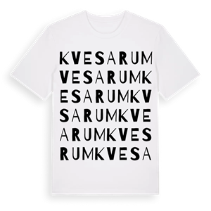 Kvesarum ordlek t-shirt – ekologisk bomull t-shirt från Pinshirt