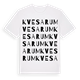 Kvesarum ordlek t-shirt