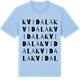 Blue Soul t-shirt med Kvidala ordlek t-shirt