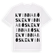 Kvinnaböske ordlek t-shirt