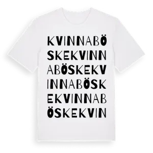 Kvinnaböske ordlek t-shirt – ekologisk bomull t-shirt från Pinshirt