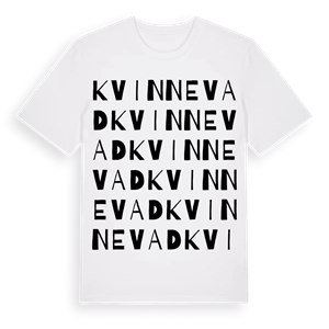 Kvinnevad ordlek t-shirt – ekologisk bomull t-shirt från Pinshirt