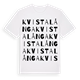 White t-shirt med Kvistalånga ordlek t-shirt