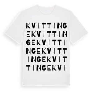 Kvittinge ordlek t-shirt – ekologisk bomull t-shirt från Pinshirt