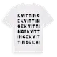 White t-shirt med Kvittinge ordlek t-shirt