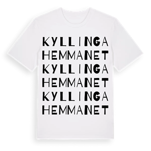 Kyllingahemmanet ordlek t-shirt – ekologisk bomull t-shirt från Pinshirt