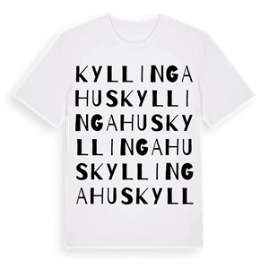 Kyllingahus ordlek t-shirt – ekologisk bomull t-shirt från Pinshirt