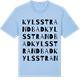 Blue Soul t-shirt med Kyls strandbad ordlek t-shirt