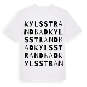 Kyls strandbad ordlek t-shirt – ekologisk bomull t-shirt från Pinshirt