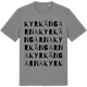 Mid Heather Gray t-shirt med Kyrkängarna ordlek t-shirt