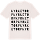 Vintage White t-shirt med Kyrketorp ordlek t-shirt