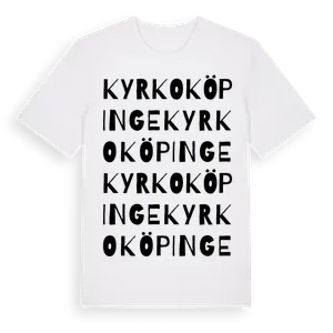 Kyrkoköpinge ordlek t-shirt – ekologisk bomull t-shirt från Pinshirt