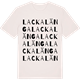 Vintage White t-shirt med Lackalänga ordlek t-shirt