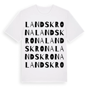 Landskrona ordlek t-shirt – ekologisk bomull t-shirt från Pinshirt