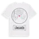 White t-shirt med Långaröd t-shirt