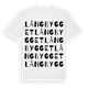 Långbygget ordlek t-shirt