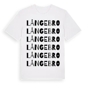 Långebro ordlek t-shirt – ekologisk bomull t-shirt från Pinshirt