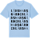 Blue Soul t-shirt med Länsmansgården ordlek t-shirt
