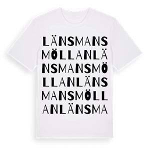 Länsmansmöllan ordlek t-shirt – ekologisk bomull t-shirt från Pinshirt