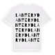 White t-shirt med Lanteryd ordlek t-shirt