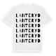Lanteryd ordlek t-shirt
