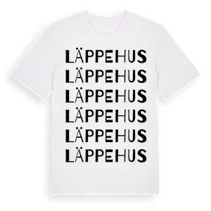 Läppehus ordlek t-shirt – ekologisk bomull t-shirt från Pinshirt