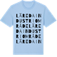 Blue Soul t-shirt med Läreda industriområde ordlek t-shirt