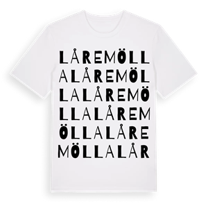 Låremölla ordlek t-shirt – ekologisk bomull t-shirt från Pinshirt