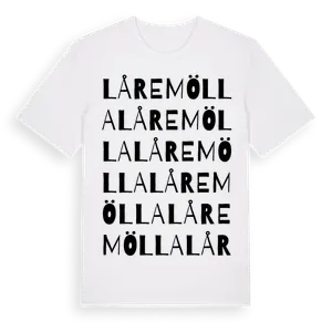 Låremölla ordlek t-shirt – ekologisk bomull t-shirt från Pinshirt