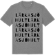 Mid Heather Gray t-shirt med Lärkasjöhult ordlek t-shirt